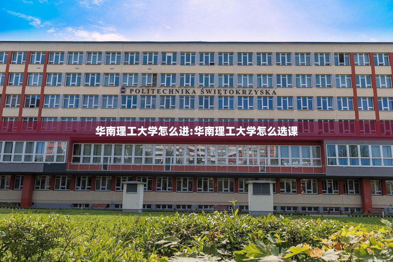 华南理工大学怎么进:华南理工大学怎么选课