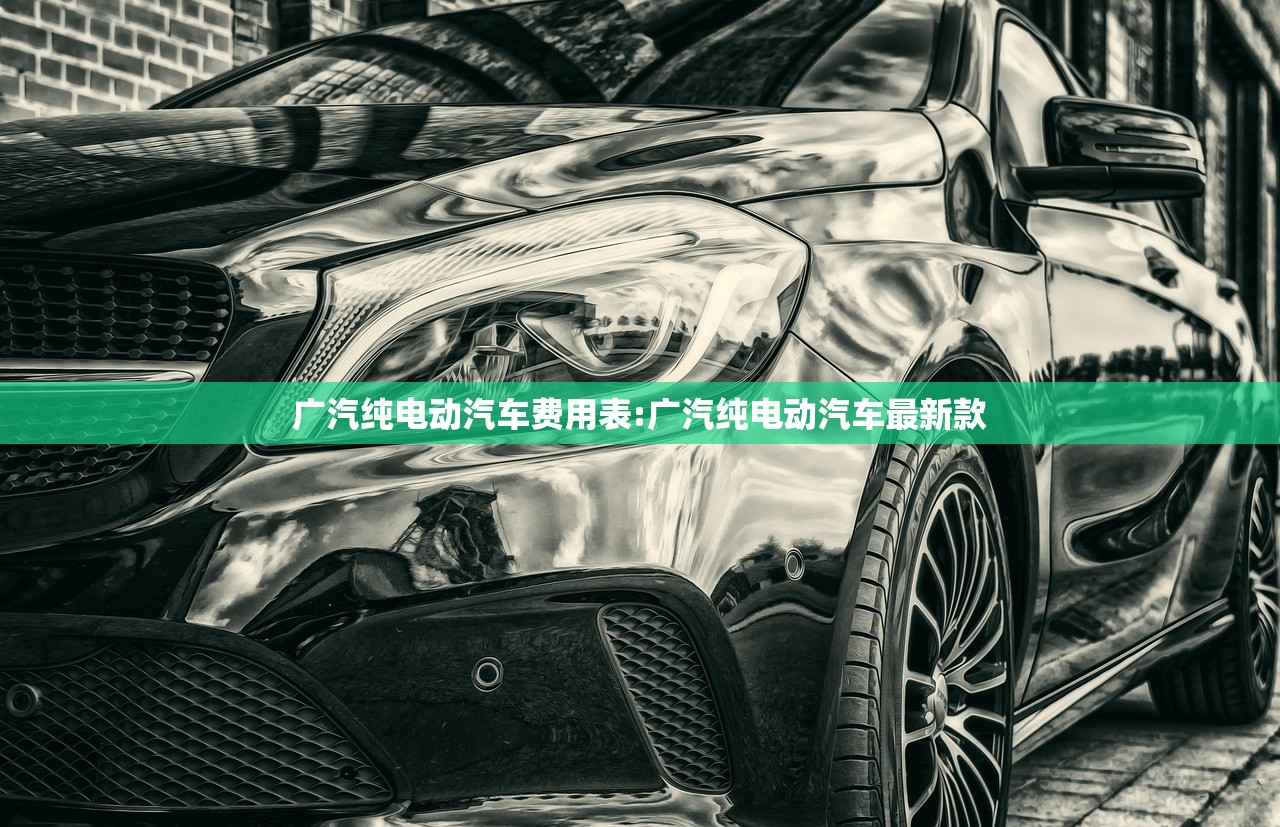 广汽纯电动汽车费用表:广汽纯电动汽车最新款